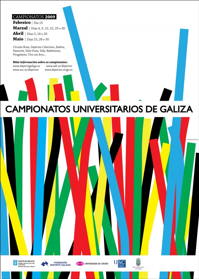 Cartaz Campionatos Universitarios de Galiza